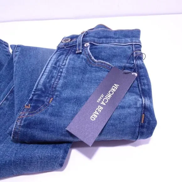 Veronica Beard Beverly High Rise Skinny Flare Jeans 25 NWT 348 Rebel Blue - Picture 5 of 16
